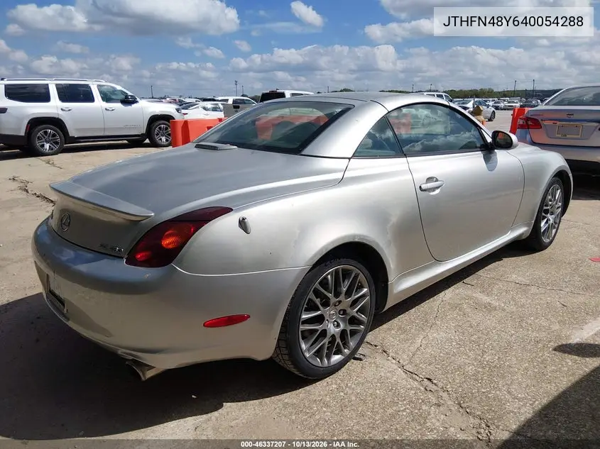 2004 LEXUS SC VIN JTHFN48Y640054288 — фото 4