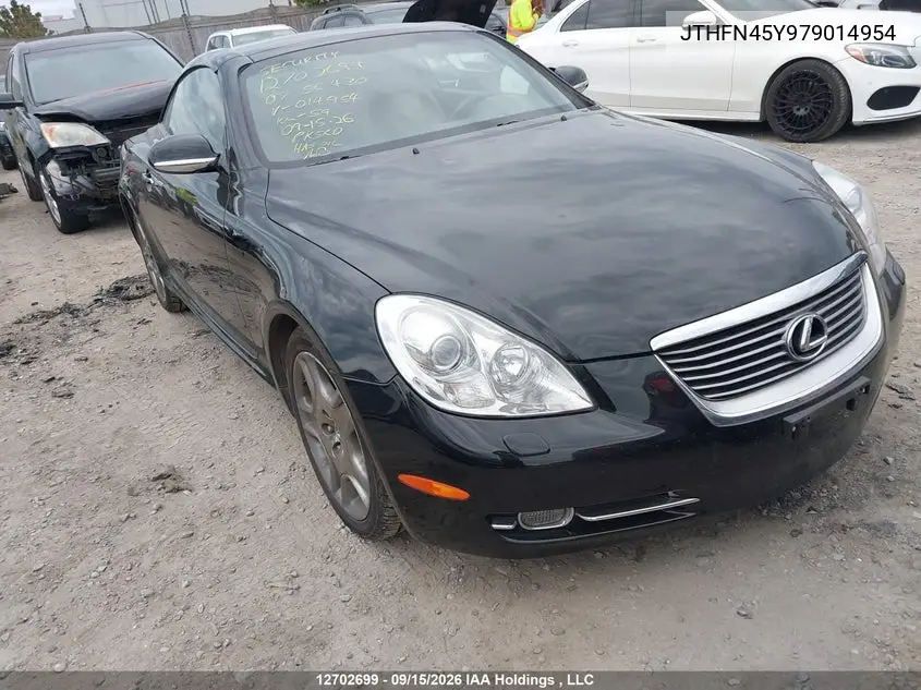 LEXUS SC 2007, VIN JTHFN45Y979014954