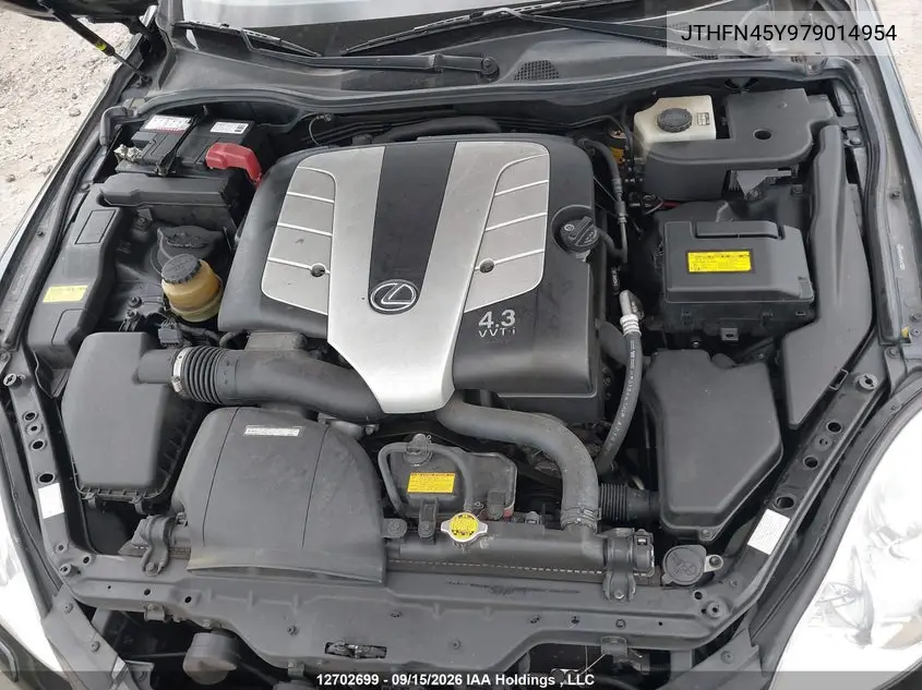 2007 LEXUS SC VIN JTHFN45Y979014954 — фото 10