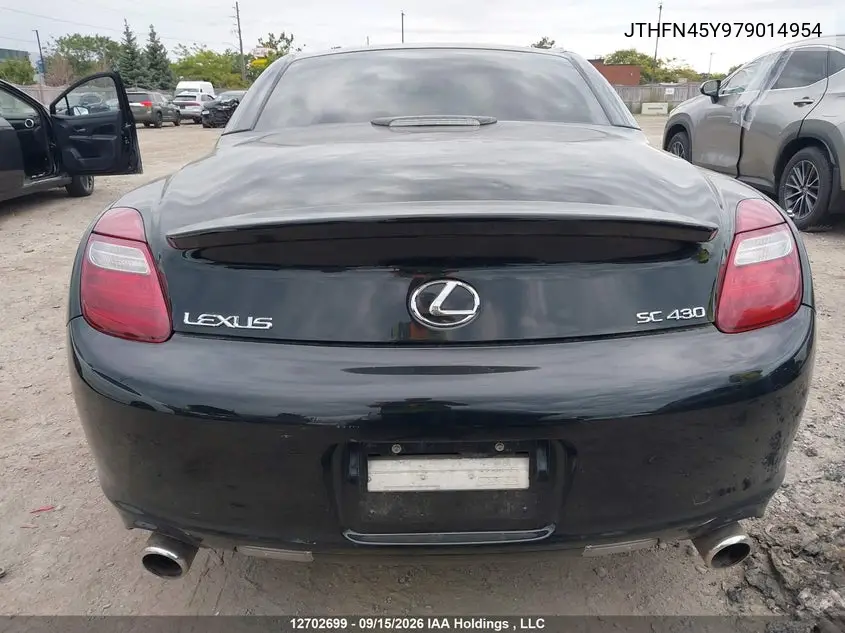 2007 LEXUS SC VIN JTHFN45Y979014954 — фото 16