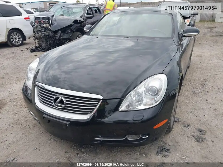2007 LEXUS SC VIN JTHFN45Y979014954 — фото 2