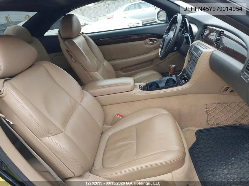 2007 LEXUS SC VIN JTHFN45Y979014954 — фото 5