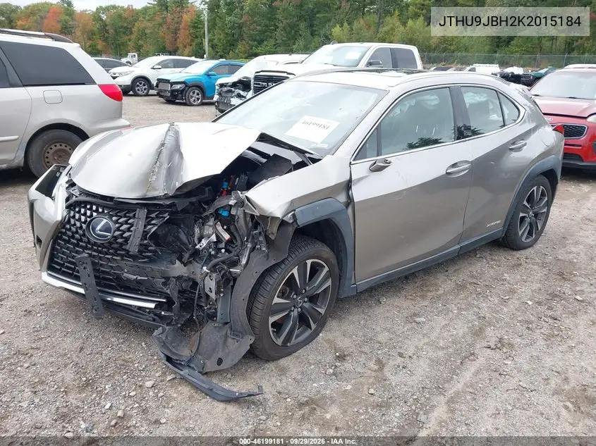 2019 LEXUS UX VIN JTHU9JBH2K2015184 — фото 2