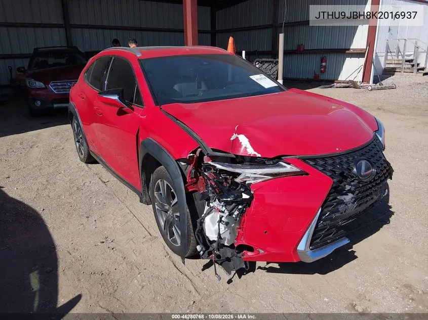 LEXUS UX 2019, VIN JTHU9JBH8K2016937
