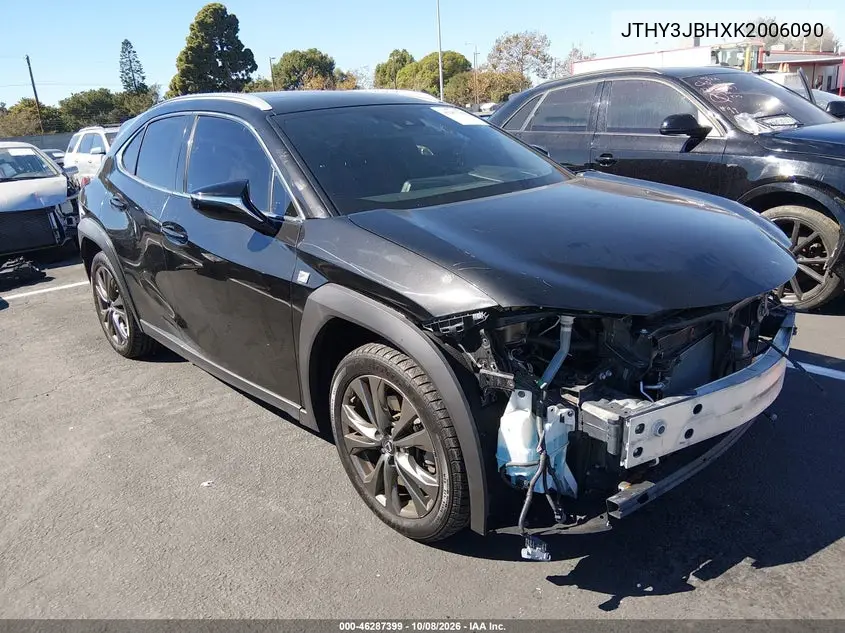 LEXUS UX 2019, VIN JTHY3JBHXK2006090