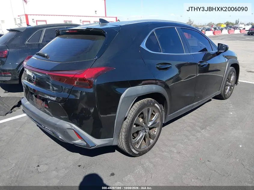 2019 LEXUS UX VIN JTHY3JBHXK2006090 — фото 4