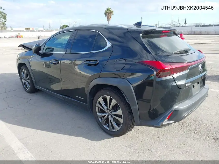 2019 LEXUS UX VIN JTHU9JBHXK2004546 — фото 3