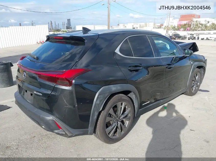 2019 LEXUS UX VIN JTHU9JBHXK2004546 — фото 4