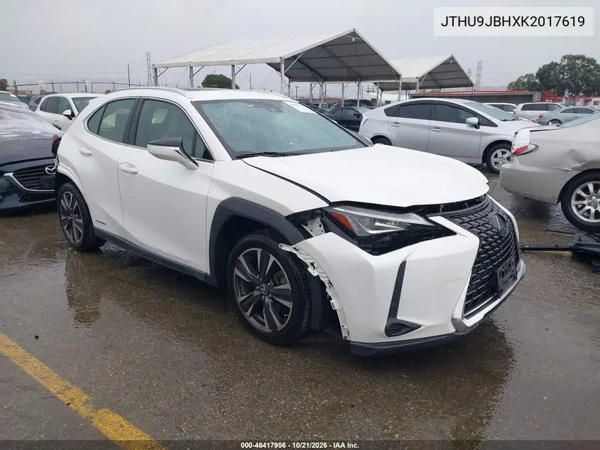 LEXUS UX 2019, VIN JTHU9JBHXK2017619