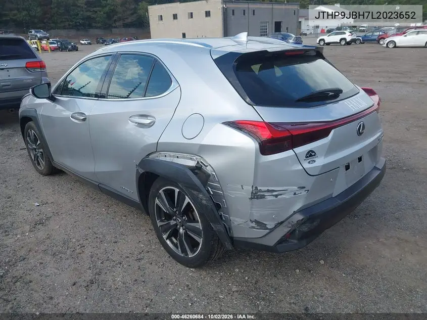 2020 LEXUS UX VIN JTHP9JBH7L2023652 — фото 3