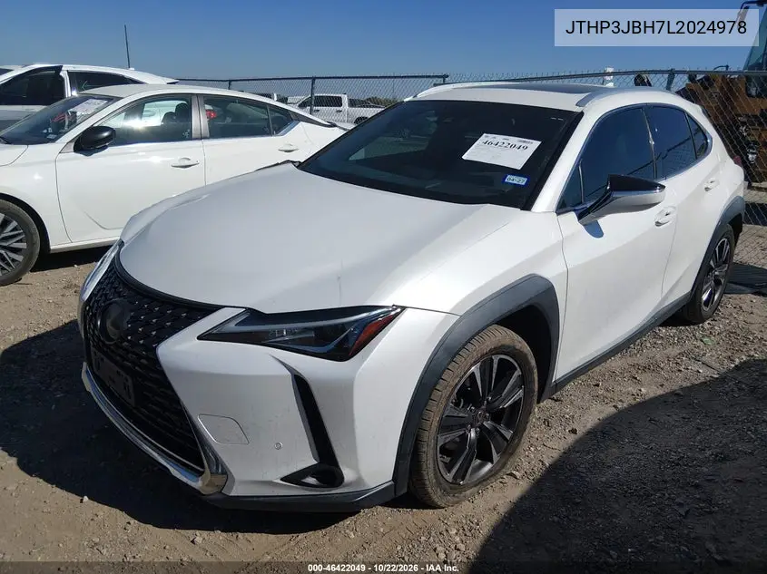 2020 LEXUS UX VIN JTHP3JBH7L2024978 — фото 2