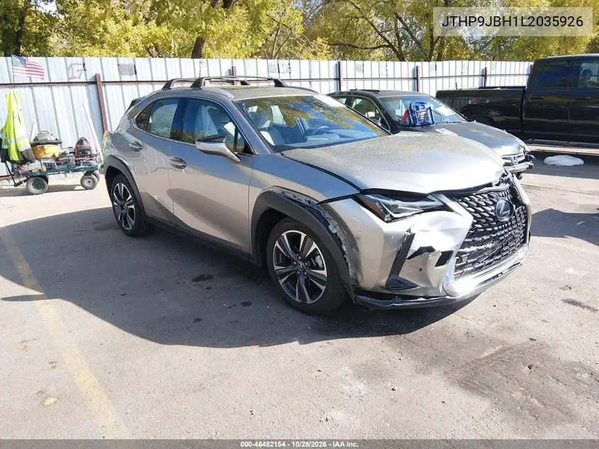 LEXUS UX 2020, VIN JTHP9JBH1L2035926
