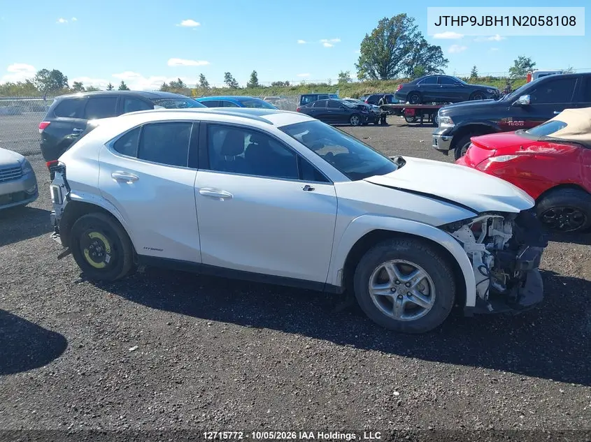 2022 LEXUS UX VIN JTHP9JBH1N2058108 — фото 14