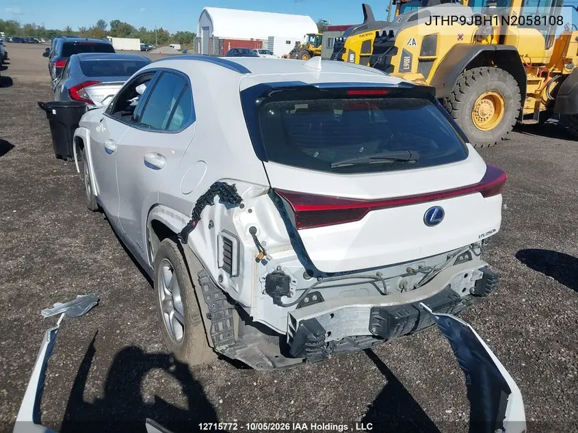 2022 LEXUS UX VIN JTHP9JBH1N2058108 — фото 3