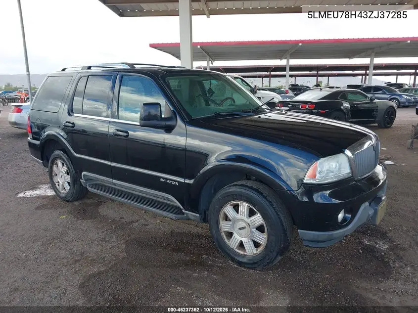 LINCOLN AVIATOR 2003, VIN 5LMEU78H43ZJ37285