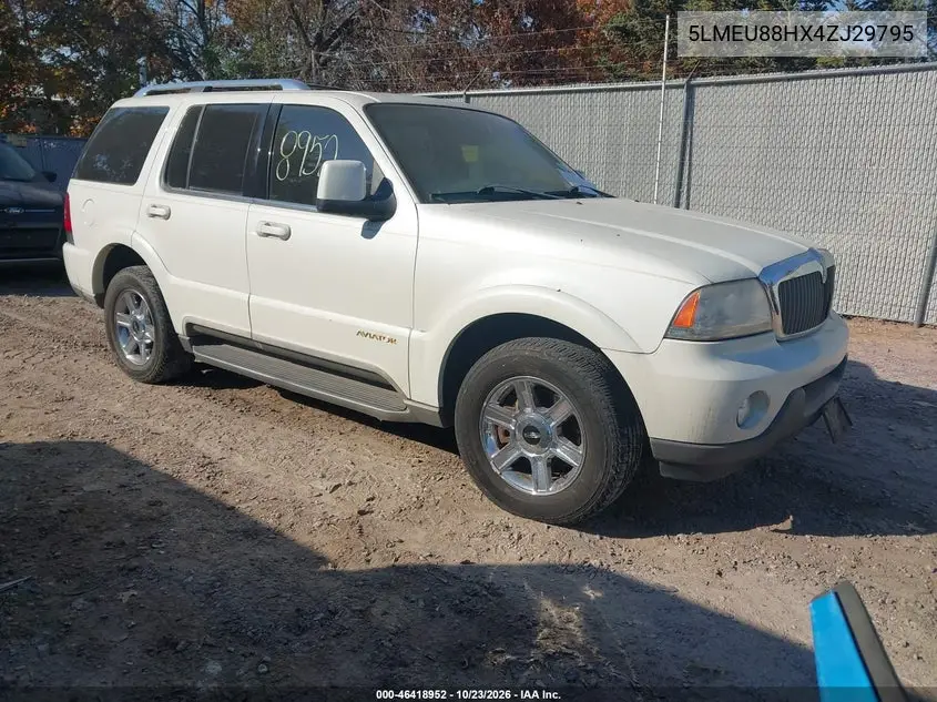 LINCOLN AVIATOR 2004, VIN 5LMEU88HX4ZJ29795