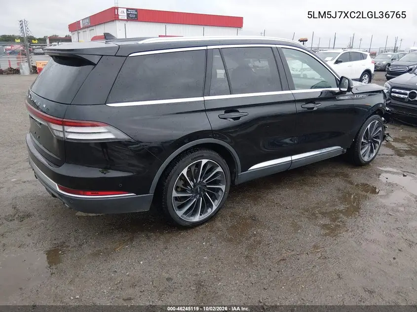 2020 LINCOLN AVIATOR VIN 5LM5J7XC2LGL36765 — фото 4