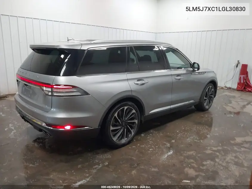 2020 LINCOLN AVIATOR VIN 5LM5J7XC1LGL30830 — фото 4