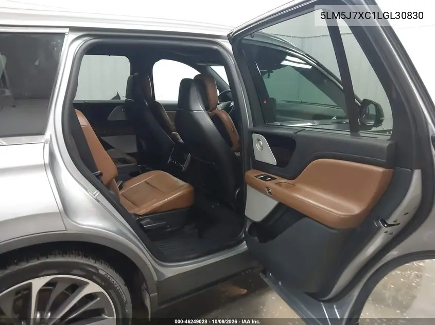 2020 LINCOLN AVIATOR VIN 5LM5J7XC1LGL30830 — фото 8