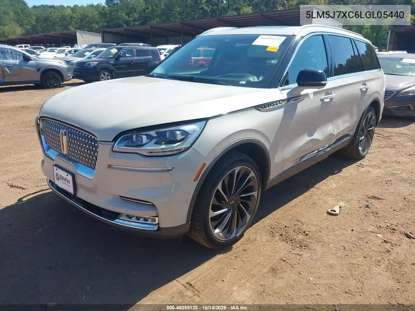 2020 LINCOLN AVIATOR VIN 5LM5J7XC6LGL05440 — фото 2
