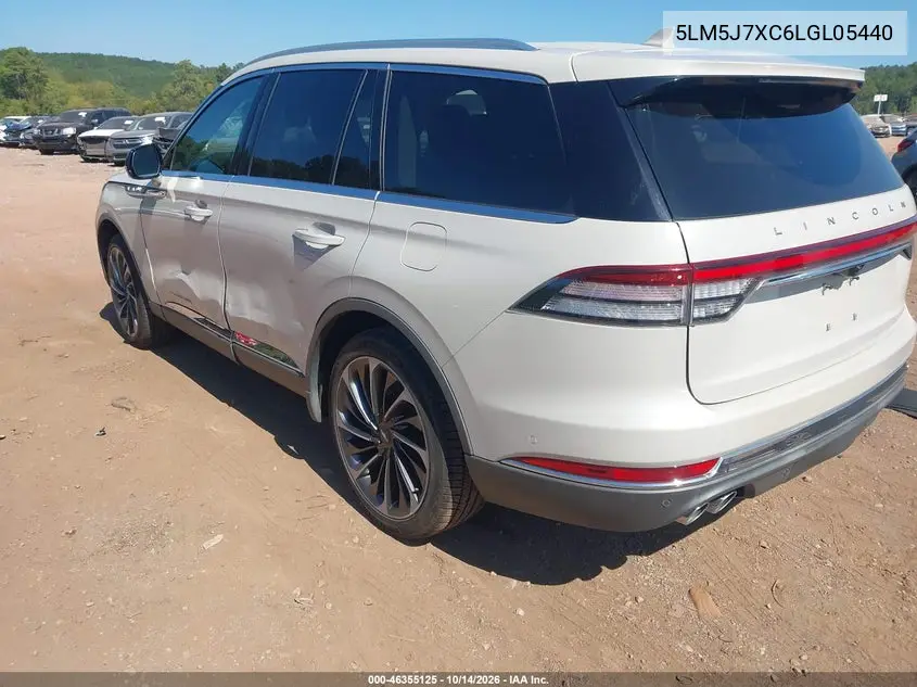 2020 LINCOLN AVIATOR VIN 5LM5J7XC6LGL05440 — фото 3