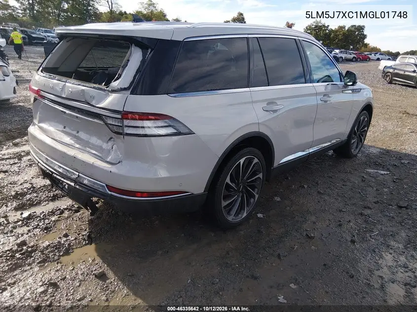 2021 LINCOLN AVIATOR VIN 5LM5J7XC1MGL01748 — фото 4