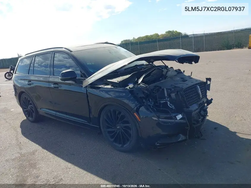 LINCOLN AVIATOR 2024, VIN 5LM5J7XC2RGL07937