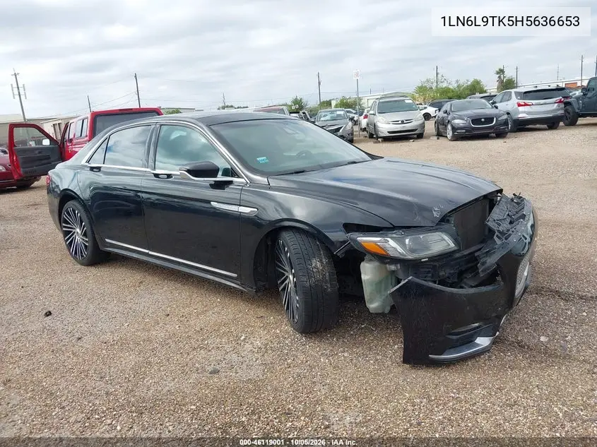 LINCOLN CONTINENTAL 2017, VIN 1LN6L9TK5H5636653