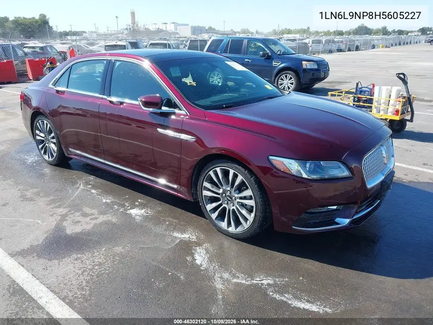 LINCOLN CONTINENTAL 2017, VIN 1LN6L9NP8H5605227