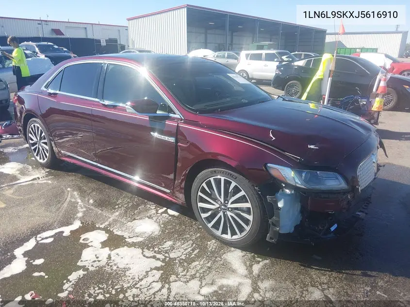 LINCOLN CONTINENTAL 2018, VIN 1LN6L9SKXJ5616910