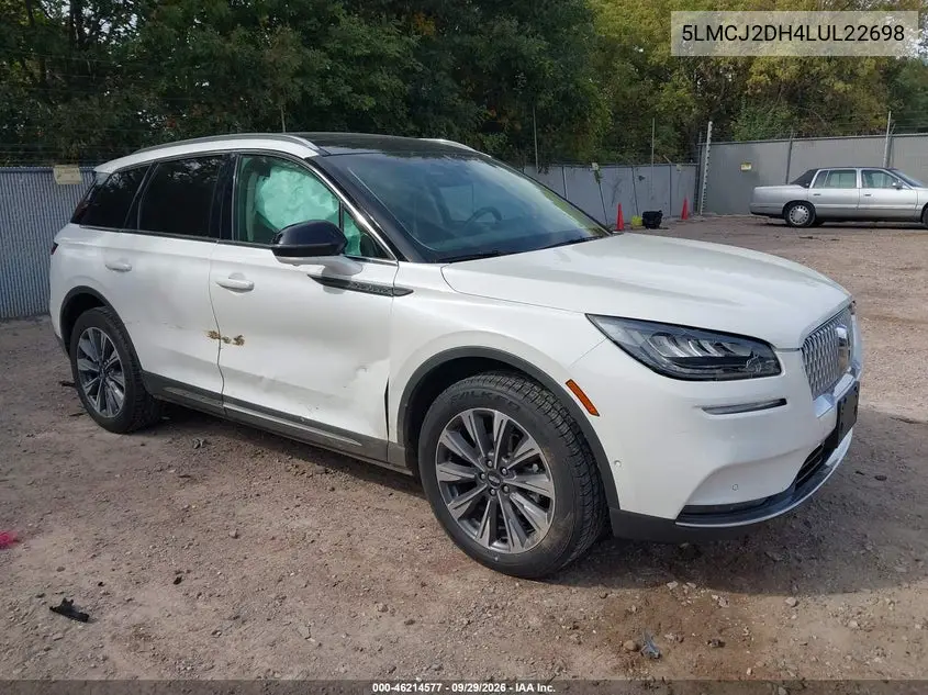 LINCOLN CORSAIR 2020, VIN 5LMCJ2DH4LUL22698