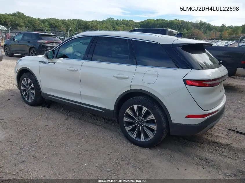2020 LINCOLN CORSAIR VIN 5LMCJ2DH4LUL22698 — фото 3