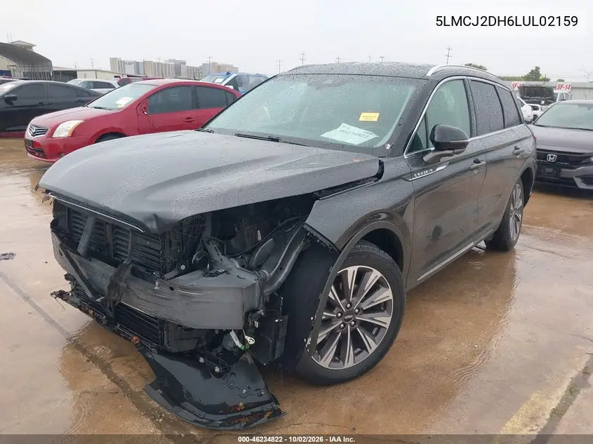 2020 LINCOLN CORSAIR VIN 5LMCJ2DH6LUL02159 — фото 2