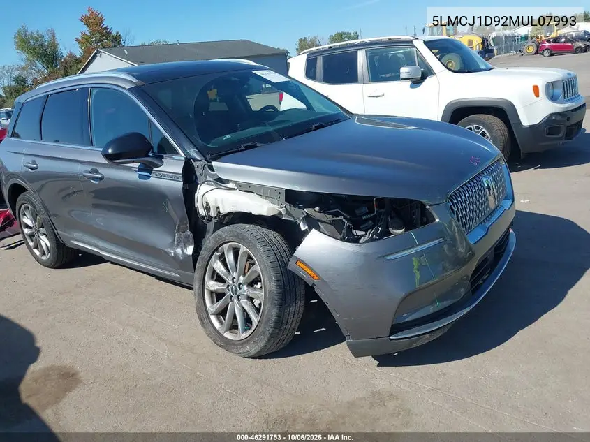 LINCOLN CORSAIR 2021, VIN 5LMCJ1D92MUL07993
