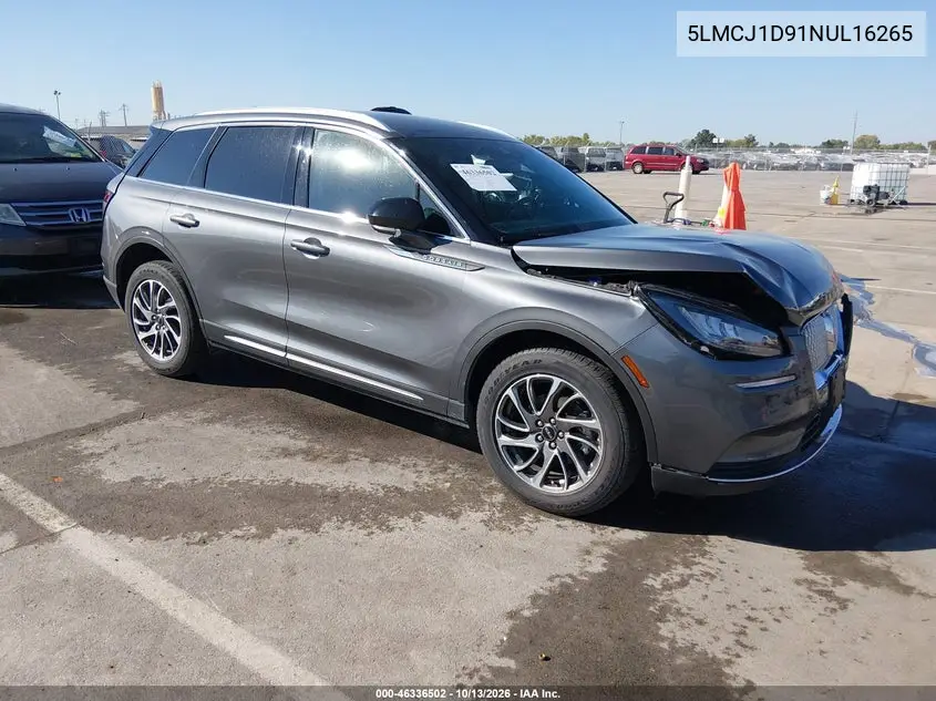 LINCOLN CORSAIR 2022, VIN 5LMCJ1D91NUL16265