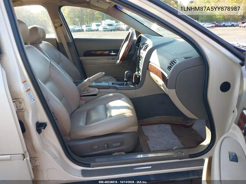 2000 LINCOLN LS VIN 1LNHM87A5YY878987 — фото 5