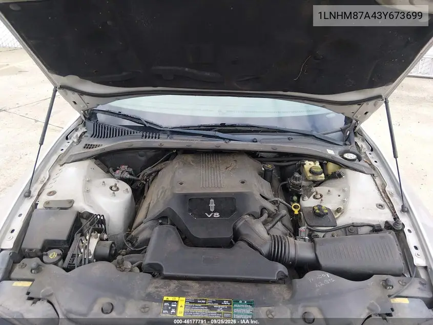 2003 LINCOLN LS VIN 1LNHM87A43Y673699 — фото 10