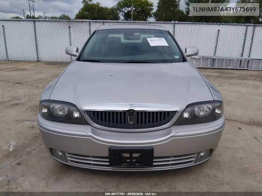 2003 LINCOLN LS VIN 1LNHM87A43Y673699 — фото 6