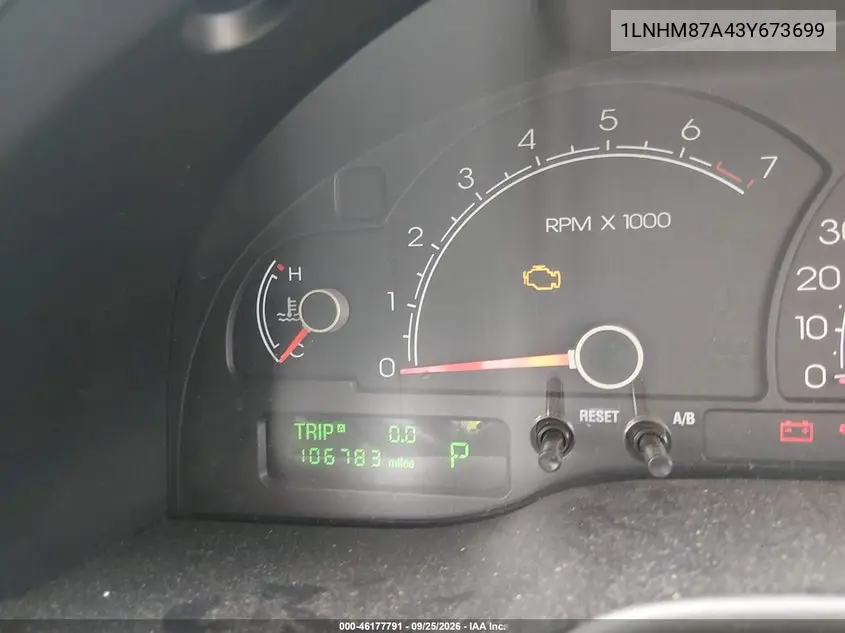 2003 LINCOLN LS VIN 1LNHM87A43Y673699 — фото 7