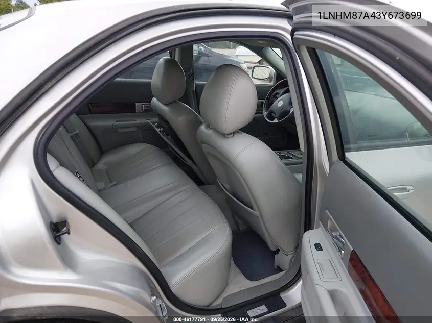 2003 LINCOLN LS VIN 1LNHM87A43Y673699 — фото 8