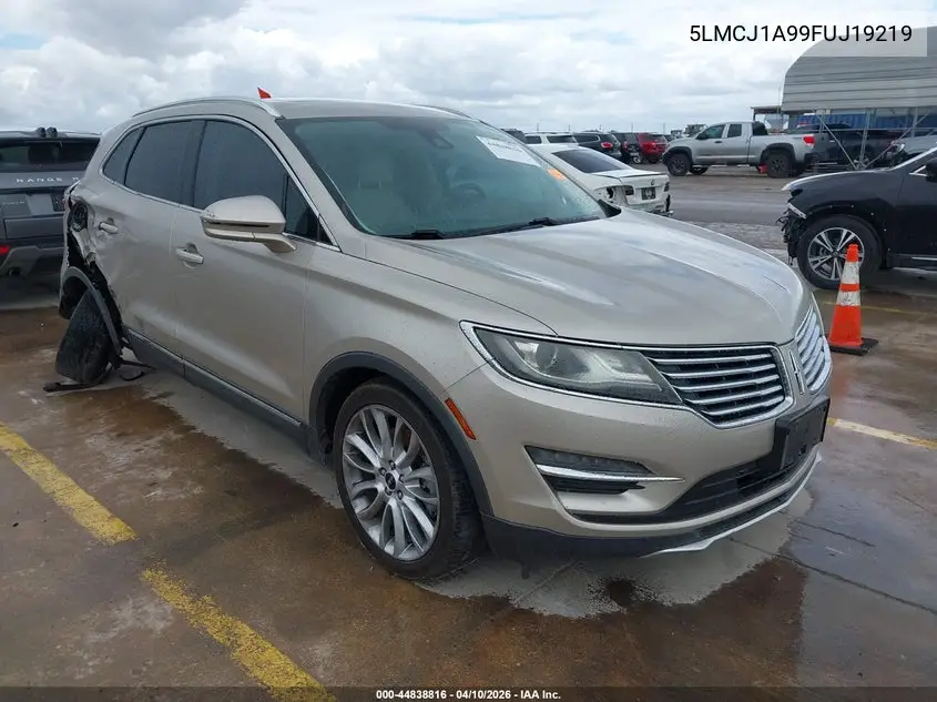 LINCOLN MKC 2015, VIN 5LMCJ1A99FUJ19219
