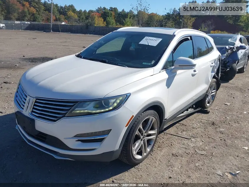 2015 LINCOLN MKC VIN 5LMCJ2A99FUJ03639 — фото 2