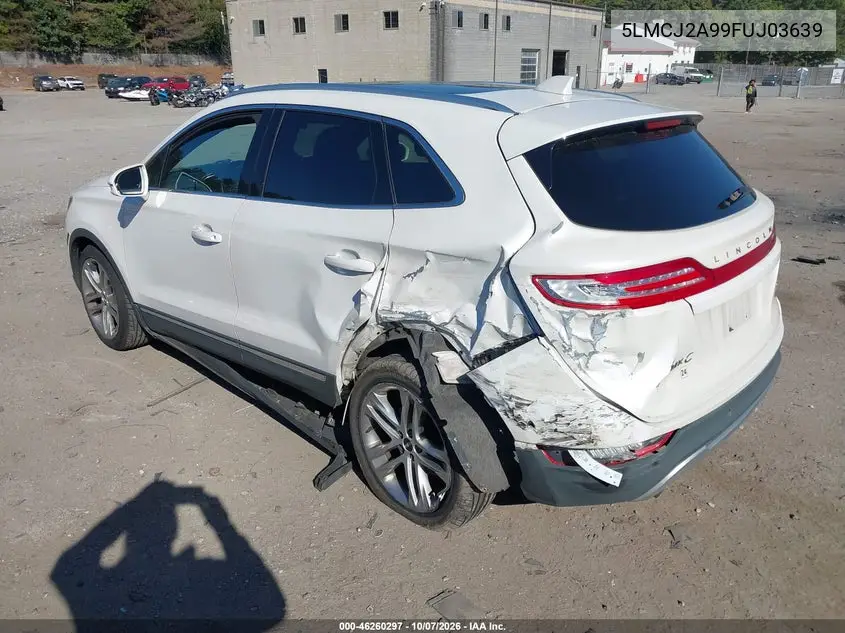 2015 LINCOLN MKC VIN 5LMCJ2A99FUJ03639 — фото 3