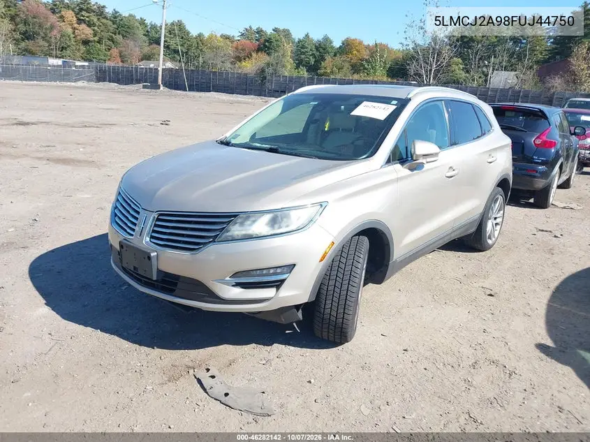 2015 LINCOLN MKC VIN 5LMCJ2A98FUJ44750 — фото 2