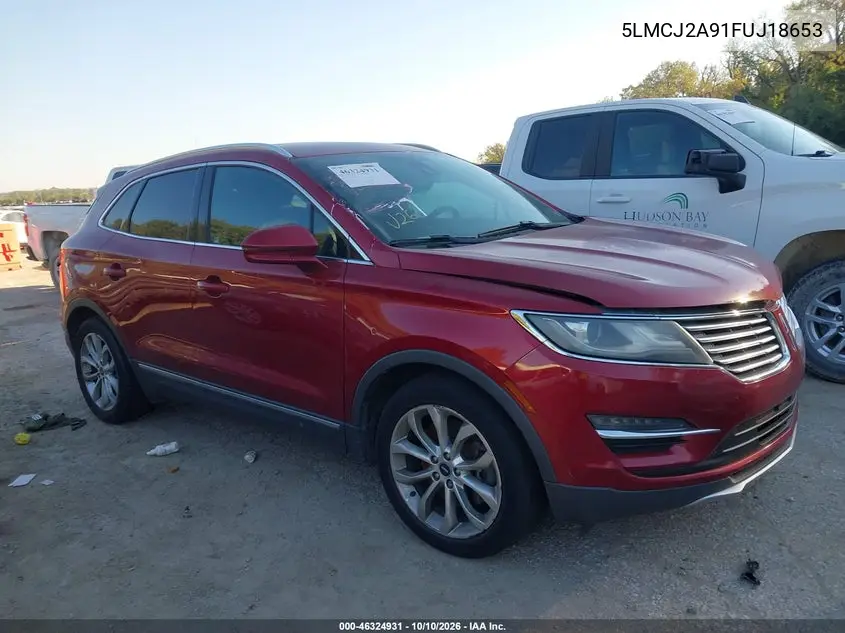 LINCOLN MKC 2015, VIN 5LMCJ2A91FUJ18653