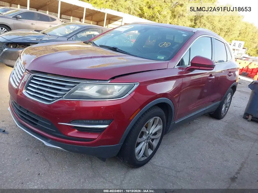 2015 LINCOLN MKC VIN 5LMCJ2A91FUJ18653 — фото 2