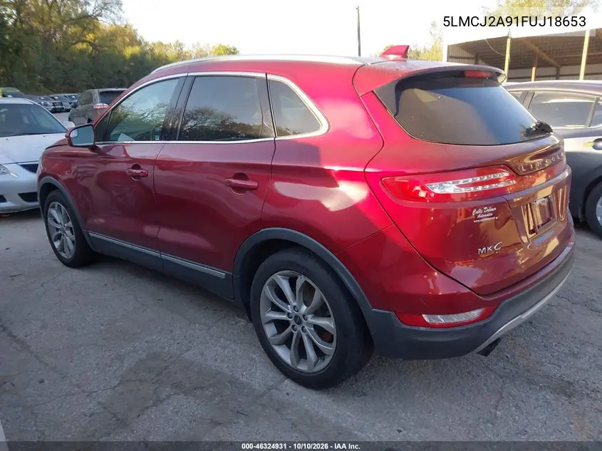 2015 LINCOLN MKC VIN 5LMCJ2A91FUJ18653 — фото 3