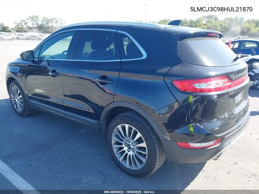 2017 LINCOLN MKC VIN 5LMCJ3C98HUL21870 — фото 3