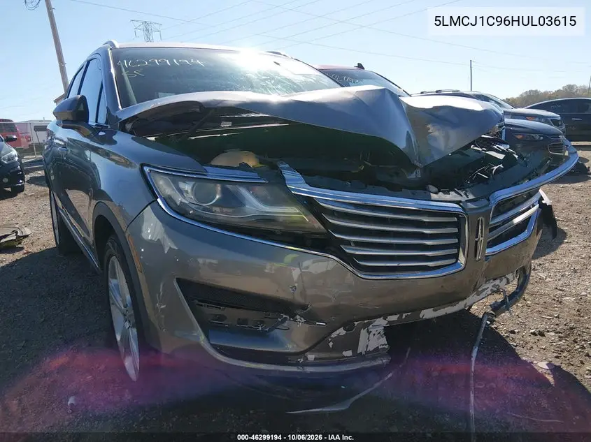 LINCOLN MKC 2017, VIN 5LMCJ1C96HUL03615