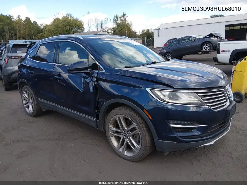 LINCOLN MKC 2017, VIN 5LMCJ3D98HUL68010
